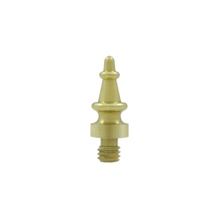 Deltana CHST3 Steeple Tip Cabinet Finial Polished Brass, 10PK CHST3-XCP10
